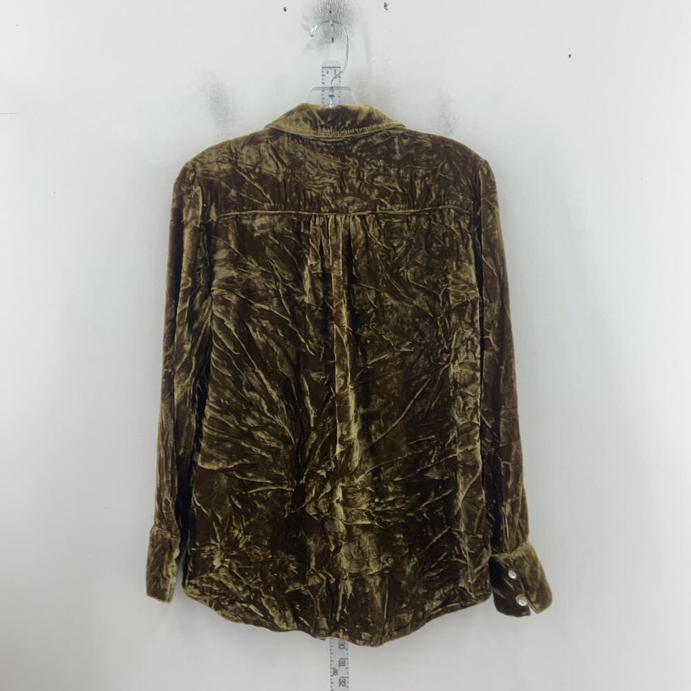 Faherty Brown Velvet Button Down Shirt - image 2